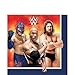 WWE Deluxe Party Supply Pack for 16 Guests featuring The Rock, John Cena, Rey Mysterio, and Daniel Bryan.