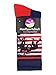 MadSportsStuff USA Flag Fighting Wrestlers Athletic Crew Socks