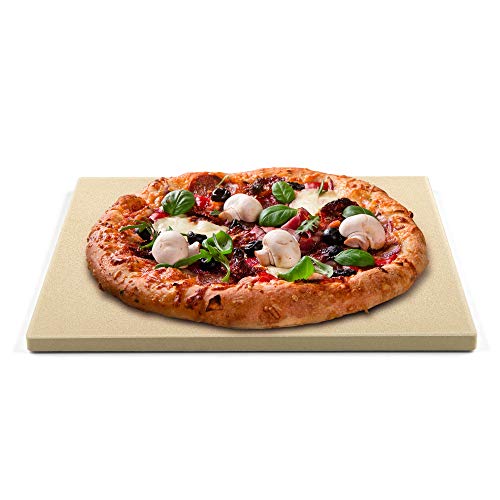 Cook N Home Classic 14 x 16 Inch Pizza Stone with Scraper, Heavy Duty Cordierit…