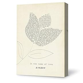 Canvas Wall Art for Living Room,Bedroom Home Artwork Paintings Love Poems Ready to Hang - 12x18 inches