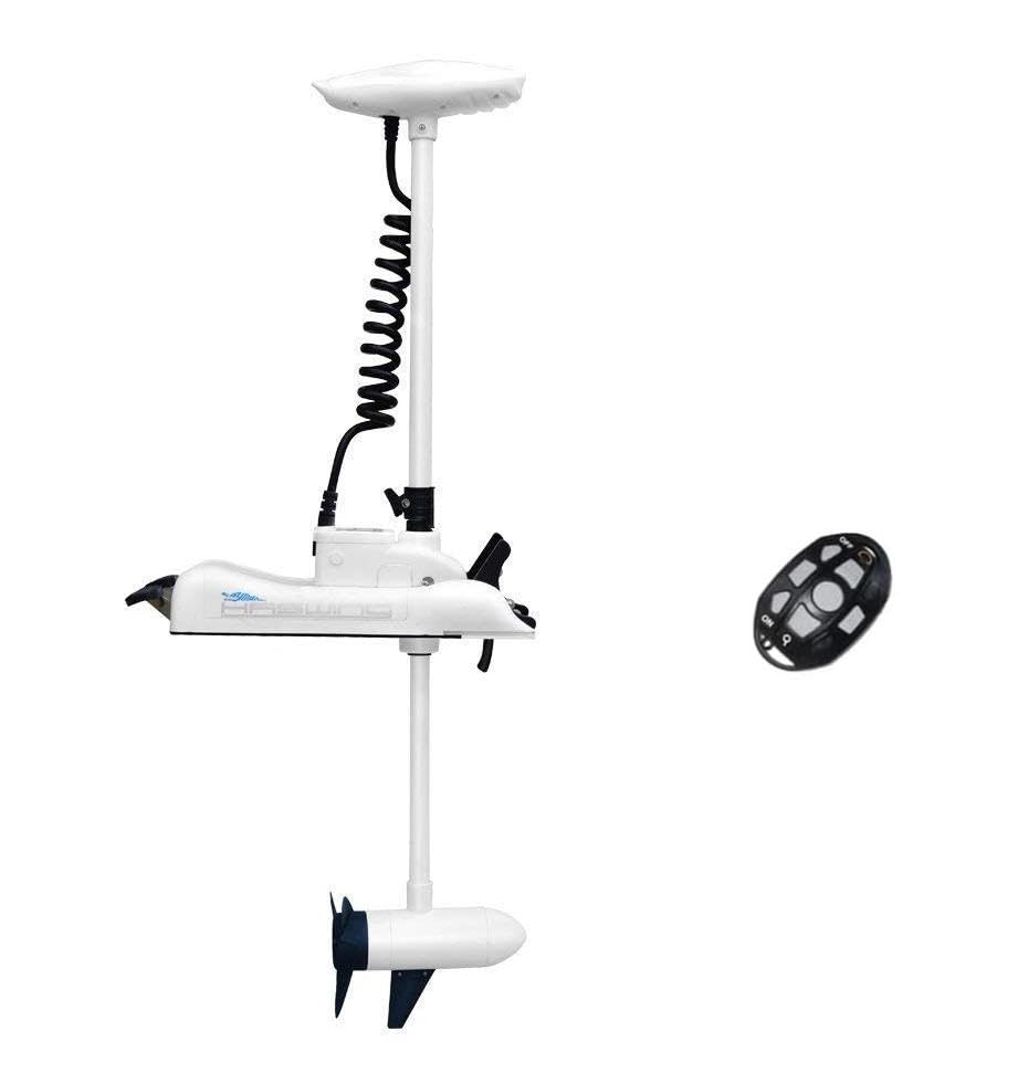 Photo 1 of ***DAMAGED BOX*** AQUOS Haswing CaymanB Bow Mount Electric Trolling Motor with Wireless Remote- 55 Lb. Thrust, 54in. Shaft, Saltwater & Freshwater