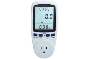 Stanz (TM) Plug Power Meter Monitor Energy Watt Voltage Amps Meter with Electricity Usage Monitor Max 15A 1800W