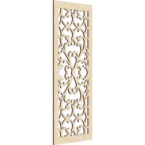 Forester Decorative Pierced Fretwork Wood Wall Panels, 15 3/8"W x 39 3/8"H x 1/…