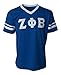 Mega Greek Womens Zeta Phi Beta Stripe Sleeve Jersey X-Large Royal Blue