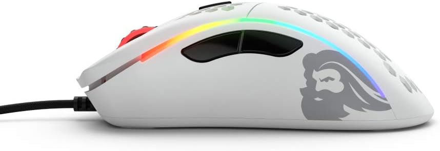 Glorious Model D- (Minus) Lightweight Gaming Mouse, Matte White (GLO-MS-DM-MW): Computers & Accessories
