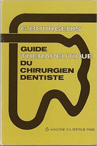 Guide Therapeutique Du Chirurgien Dentiste French Edition Bourgeois Gerard 9782224003326 Amazon Com Books