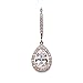 SWEETV Teardrop Wedding Earrings for Brides, Bridesmaids, Cubic Zirconia Dangle Earrings for Prom, Party, Formal Occasion,Rose Gold