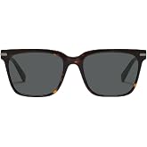QUAY Recap Square Sunglasses for Men with UV Protection | Large Square Frame, Polarized and Non-Polarized Options, Built-In Nose Pads, Case and Cloth for Travel and Daily Wear