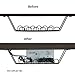 Tech-Dek, Cable-Safe Cable Corral Jr Under Desk Cable Manager, Color: Black, Material: Rubber-Coated Recycled Steel, Dimensions: 11.5”L x 4.5”H x 6”W, Tray Dimensions: 11.5”L x 6”W, Qty: 1