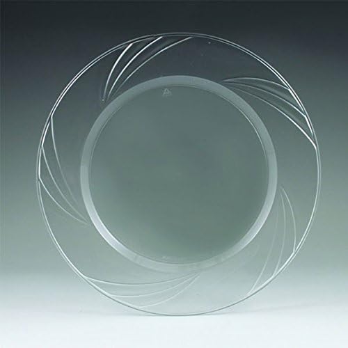 Newbury Plastic Hors D'Oeuvers Plates Clear 1Ct