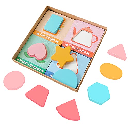 YO!WOW Shape Sorter for Toddlers, Educational Color & Shape Toys for 1