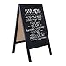 Wooden A-Frame Sign with Eraser & Chalk - 40 x 20 Inches Magnetic Sidewalk Chalkboard - Sturdy Freestanding Black Sandwich Board Menu Display for Restaurant, Business or Wedding primary