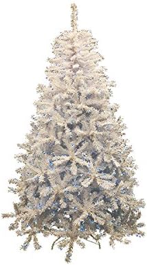 DAK 7.5' Pre-Lit White Cedar Pine Artificial Christmas Tree - Blue Lights