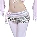 BellyLady Multi-Row Silver Coin Belly Dance Hip Scarf, Belly Dance Outfit