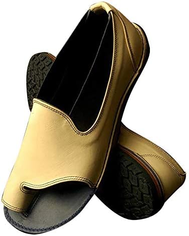 SNIDEL Flat Sandals for Women Vintage Leather Open Toe Sandal Summer Slip on Lightweight Boat Soft Shoes