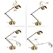 Desk Lamp - 7W Desktop Light, 350° Swing Arm Light, LED Energy-Saving, Eye-caring Reading Table Light, Antique Brass Desk Lamp, Touch Control, Dimmable Gold Desk Lamp for Studying, Working, Reading