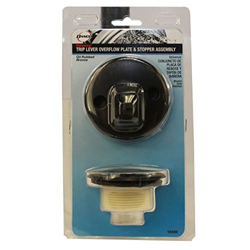 DANCO Trip Lever Tub and Bath Drain Trim Kit with Overflow Plate, Oil