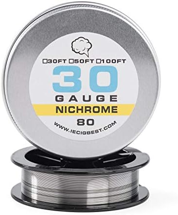 Nichrome 80-30 ft 30 Gauge AWG Resistance Wire 0.25mm 30g 30' (30)
