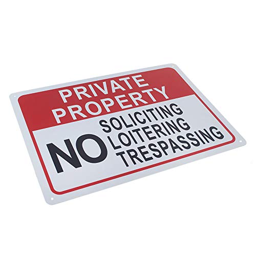 Aspire No Soliciting No Loitering No Trespassing Sign Private