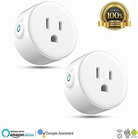TopLynk Smart Plug Wi-Fi Enabled, Intelligent Outlet Remote Control Appliancess Compatible with Google Home Accessories &amp; Amazon Alexa Echo-With Timing, Countdown Functions (2 Pack)