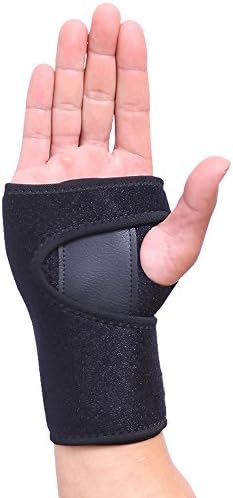 HEIRBLS Wrist Brace, Wrist Support Removable Wrist hand Splint Support Training Protector, Cushioned to Help With Carpal Tunnel (Right)