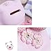 ElecNova Cute Pink Maneki-Neko Lucky Cat Piggy Bank Home Decor Ornament Gift for Girls