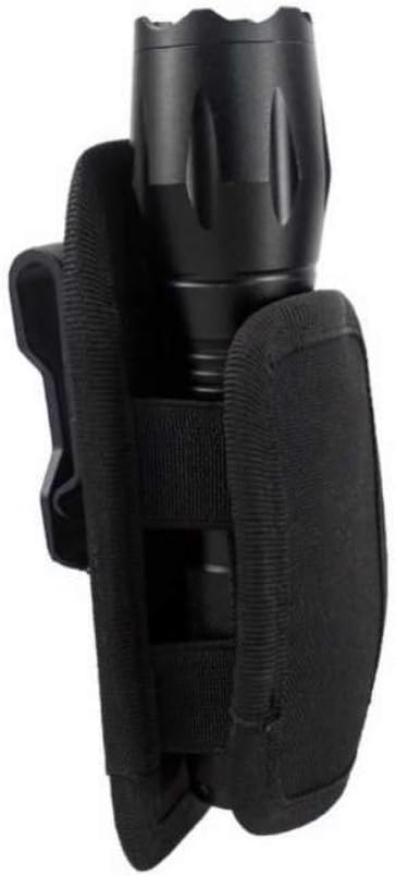 Leezo Holster For Flashlights Tactical Flashlight Pouch Holster Duty Belt Carry Case Holder With 360 Rotatable Clip Short Type, Outdoor Sports Flashlight Carry Case