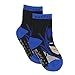 Batman Boy's 6 pack Socks with Grippers (4T-5T, Black/Multi)