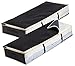Jumbo Underbed Storage Bags Container Breathable Under Bed Organizer for Blankets Comforters Bedding Bedroom Foldable Zippered Clothes Bags with Clear Window, 2 Pack, Black