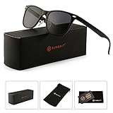 SUNGAIT Polarized Wayfarer Sunglasses for Men Women - Classic Full Metal Frame Style