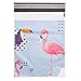 Metronic 100 Pack 10x13 Flamingo Design Poly Mailer Envelopes Shipping Bags with Self Adhesive, Waterproof and Tear-proof Postal Bags