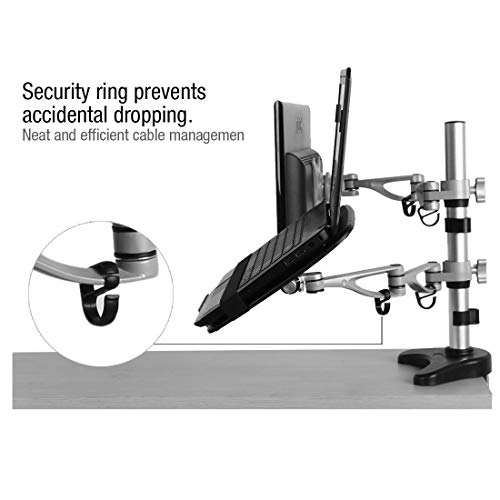 image for fleximounts Dual brazo de LCD Arm Desk Mount Soporte de Monitor Mounts