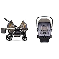 Evenflo Pivot Xplore All-Terrain Stroller Wagon, Adventurer, 45x27x39 Inch (Pack of 1) & LiteMax Infant Car Seat, 18.3x17.8x30 Inch (Pack of 1) Evenflo Pivot Xplore All-Terrain Stroller Wagon, Adventurer, 45x27x39 Inch (Pack of 1) & LiteMax Infant Car Seat, 18.3x17.8x30 Inch (Pack of 1)
