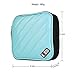 BUBM CD Cases PU Cover 32 Disc CD DVD Wallet Storage Organizer Travel Bag, CD/DVD Bag (Light Blue)