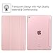 Fintie Case for iPad 9.7 2018/2017, iPad Air 2, iPad Air - Lightweight Slim Shell Cover with Translucent Frosted Back Protector Supports Auto Wake/Sleep for iPad 6th / 5th Gen, Rose Gold
