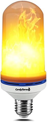 (UPGRADED) Flame Effect Light Bulb, E26 Flickering Effect LED, Simulated Decorative Atmosphere Lighting, Vintage Real Flaming Latest 2018 model with 105pcs 2835 LED beads for Home, Bars etc.