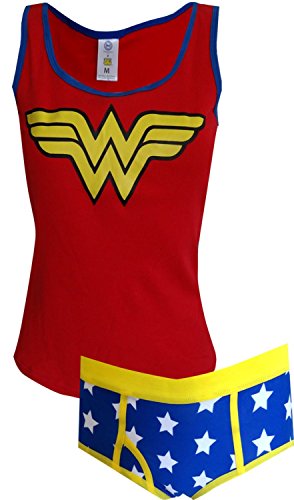 DC Comics Wonder Woman Ribbed Tank & Panty Set for Women