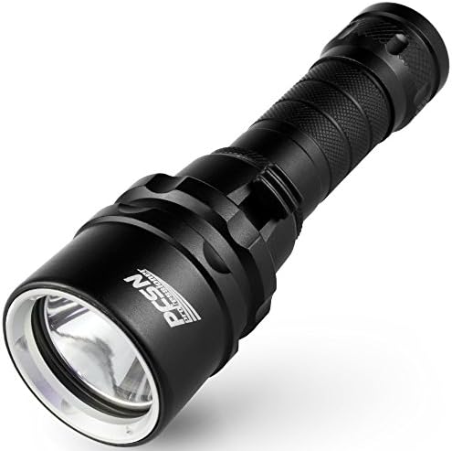 Professional Diving Flashlight Underwater 100 Meter Waterproof PFSN Scuba Dive Light Rechargeable 6000 k High Lumen Torch with XM L2 LED Best for Snorkeling Camping Hiking Riding Working Hunting