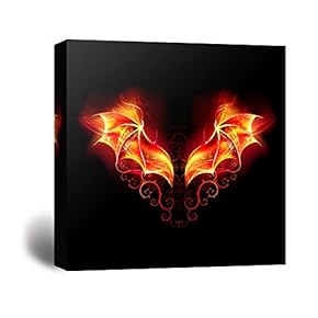 Wall26-Canvas Wall Art-Dragon Wings-Giclee Painting Wall Bedroom Living House Decoration Home Art - 12x12 inches