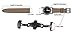 RECHERE 20mm Black Brushed Matte Push Button Butterfly Deployment Clasp for Leather Watch Band Strap