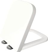 AAN Square Toilet Seat Soft Close with Top Fixing Quick Release Hinges 42L x view 6