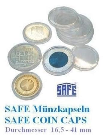 100 SAFE Münzkapseln CAPS 325 / 32,5 - Ideal für 10 EURO - 10 DM 10 Mark DDR Münzen - Coincaps - Münzenkapseln