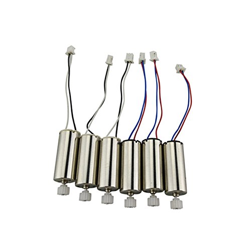 Upgraded Motors for MJX X600 RC Six Axis Quad Copter Quadrotor Drone Replacement Spare Parts CCW and CW with Plastic Gears Toy 6PCS