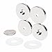 TAQTON Neodymium Magnets N52 Ring w/Countersunk Hole, 4 Pack, 34 lbs Holding Force, 1.26”D x 0.20”H. Super Strong Permanent Rare Earth Magnets. DIY, Kitchen/Garage Tool Organizer Magnets