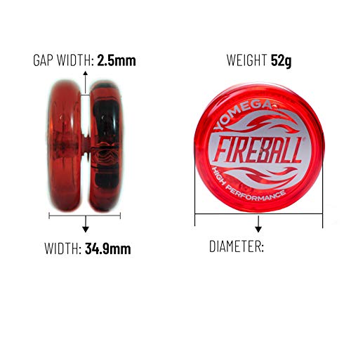 image for Yomega Fireball - Professional Responsive Transaxle Yoyo, Great for Ki