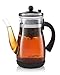 Gourmia GTP9815 Tea & Coffee Pot Glass Loose Leaf Tea Maker With Stainless Steel Filter Tumbler Infuser 850ml Capacity