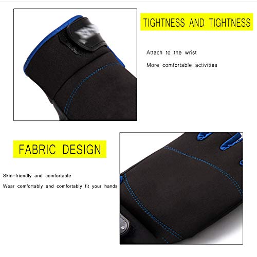 QLGRXWL Angelhandschuhe,Fotograf Outdoor-Handschuhe,3 Geschnittene Finger Touchscreen,Zum Fliegenfischen Ski… – Bild 8