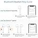 fuzhoutuogu Wireless Earbuds Bluetooth Headphones Sports Headsets Compatible with All Smart Phone (White)thumb 2