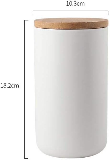 Weiss 9 15oz 260ml Vorratsbehalter Kaffeedosen Mit Luftdichtem Verschluss Bambusdeckel Modernes Design Keramik Vorratsglas Kanister Fur Lose Tee Kaffee Spice Nuts Snacks Gewurze Usw Kuche Haushalt Wohnen Aufbewahrung Organisation Suenaacampo Com
