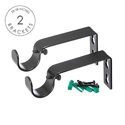 Ivilon Drapery Window Curtain Rod - End Cap Style